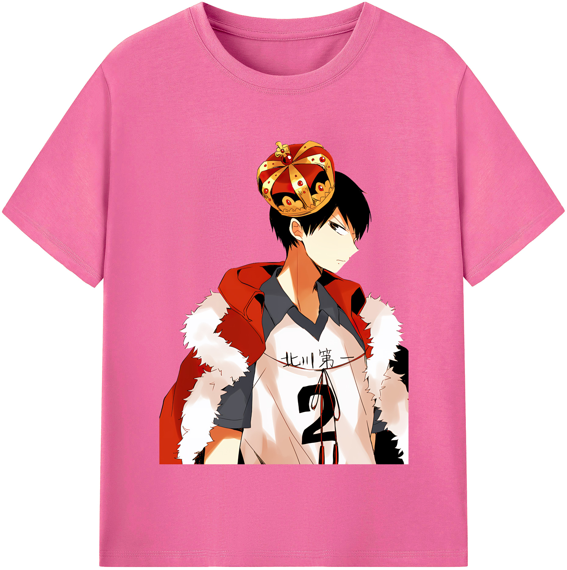 （画像用） ハイキュー!! Haikyu!! レディースカジュアルプリントTシャツ（綿100％）